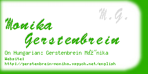 monika gerstenbrein business card